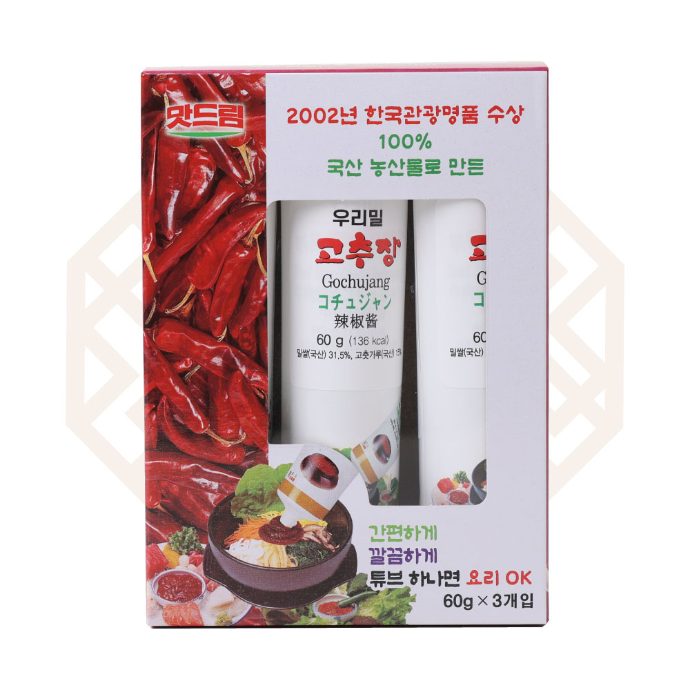 우리밀 고추장 튜브 60g * 3